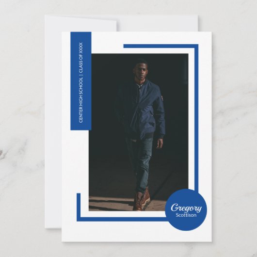 Blue Photo Modern Photo Afstuderen (Voorkant)