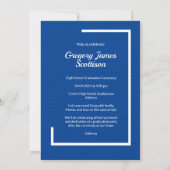 Blue Photo Modern Photo Afstuderen (Achterkant)