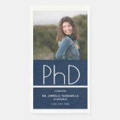 Blue Photo PhD-Afstuderen Servet (Voorkant)