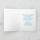 Blue Photo Template Key Ring New Home Kaart (Binnen)