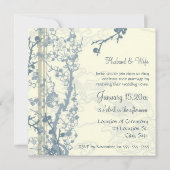 Blue Photo Vow Renewal Ceremony Kaart (Achterkant)