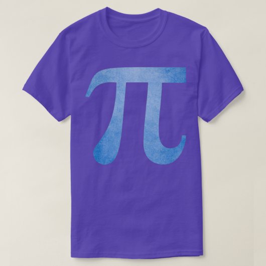 Blue Pi-symbool T-shirt (Design voorkant)