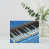 Blue Piano Briefkaart (Staand voorkant)