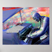 Blue Piano Poster (Voorkant)