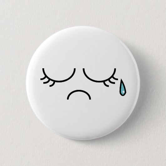 Blue Picadilly Ronde Button 5,7 Cm (Voorkant)