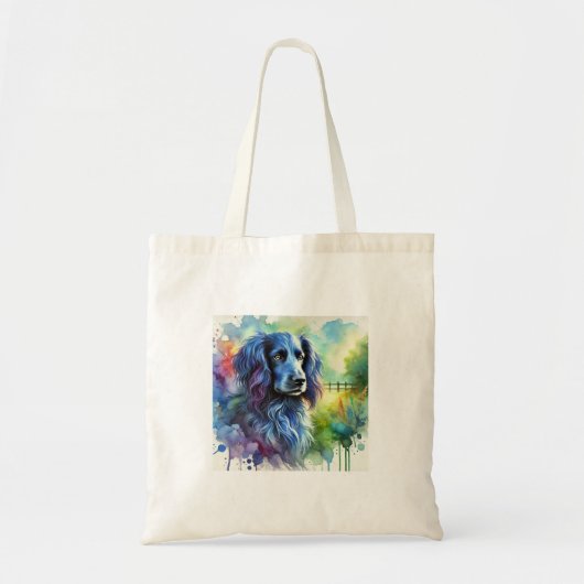 Blue Picardy Spaniel 260624AREF101 - Watercolor Tote Bag (Voorkant)