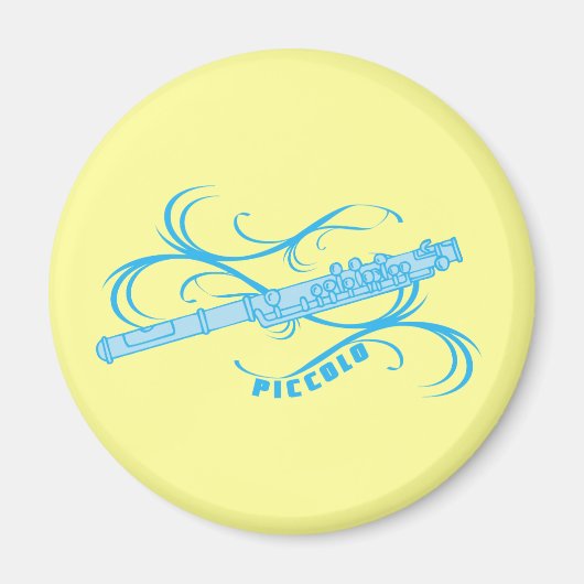 Blue Piccolo Magneet (Voorkant)