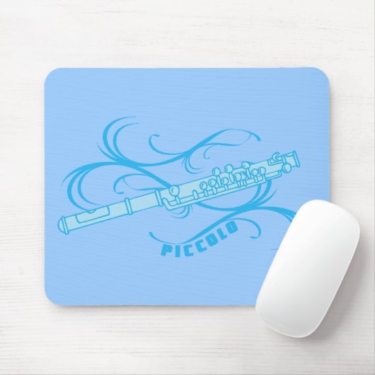 Blue Piccolo Muismat (Met muis)