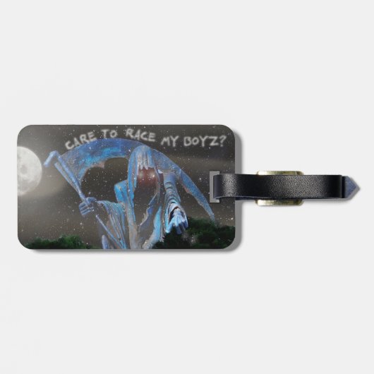 Blue Pick-up Truck en Skeleton Crew Bagagelabel (Achterkant horizontaal)