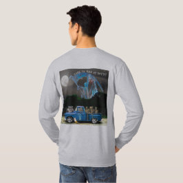 Blue Pick-up Truck en Skeleton Crew T-shirt
