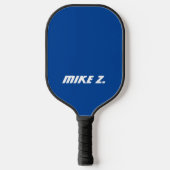 Blue Pickleball Paddle met zijn naam (Voorkant)
