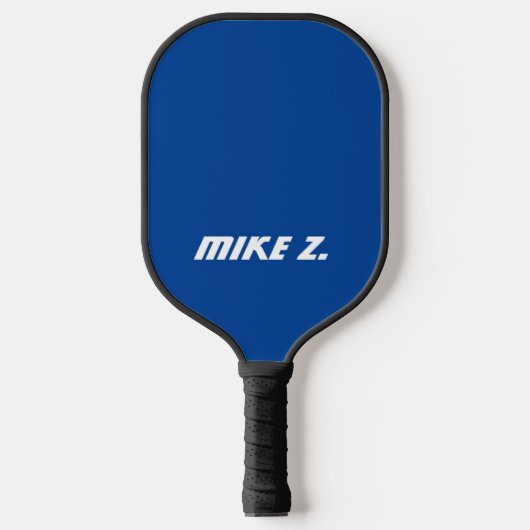 Blue Pickleball Paddle met zijn naam (Voorkant)