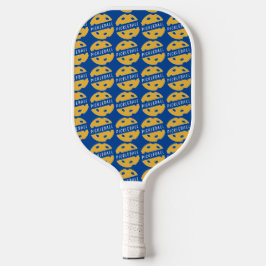 Blue Pickleball Pattern Paddle