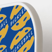 Blue Pickleball Pattern Pickleball Paddle (Links Detail)