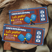 Blue Pickleball Tournament Verjaardagskaart voor v