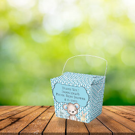 Blue Picknick Vrienden Baby shower Mand Dank u Bedankdoosjes