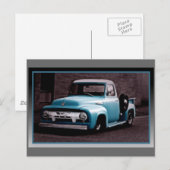  Blue Pickup Truck Briefkaart (Voorkant / Achterkant)