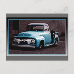 Blue Pickup Truck Briefkaart