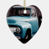  Blue Pickup Truck Keramisch Ornament (Rechts)