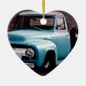  Blue Pickup Truck Keramisch Ornament (Voorkant)