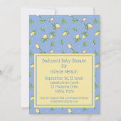 Blue Picnic Baby shower Lemons Kaart (Voorkant)
