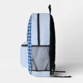 blue picnic backpack bedrukte rugzak (Rechts)
