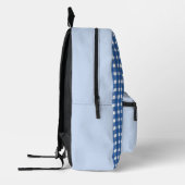 blue picnic backpack bedrukte rugzak (Links)