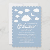 Blue Piece of Heaven krijgt Baby shower Kaart (Voorkant)