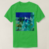 Blue Pigment Abstract Low Polygon Background 1 T-shirt (Design voorkant)