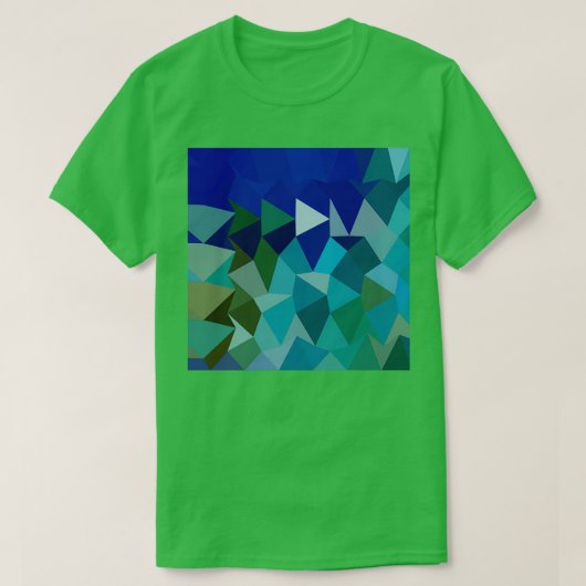 Blue Pigment Abstract Low Polygon Background 1 T-shirt (Design voorkant)