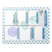 Blue Pill Healthcare Student Farmacologie Sjabloon Notitieblok (Voorkant)