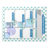 Blue Pill Healthcare Student Medicatie Sjabloon Notitieblok (Voorkant)