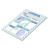 Blue Pill Verpleegkunde Student Medicatie Sjabloon Notitieblok (Schuin)