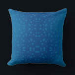 Blue pillow with a pattern of turquoise circles kussen<br><div class="desc">Blue pillow with a pattern of turquoise circles on a gradient background from dark to light blue. The design conveys a calm and cozy atmosphere.</div>