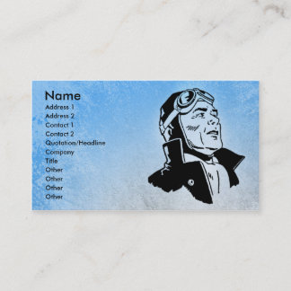 Blue Pilot Business Card-template Visitekaartje