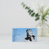 Blue Pilot Business Card-template Visitekaartje (Staand voorkant)