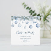 Blue Pine Christmas Kaart (Staand voorkant)