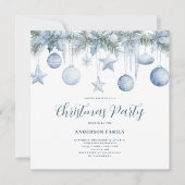 Blue Pine Christmas Kaart (Voorkant)