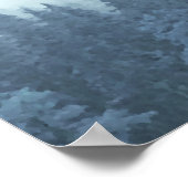 Blue Pine Trees 14 Table Wedding Seating Chart Poster (Hoek)