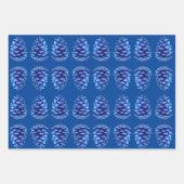 Blue Pinecone Artsy Wrapping Craft Paper (Voorkant)