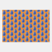 Blue Pinecone Artsy Wrapping Craft Paper (Voorkant 3)