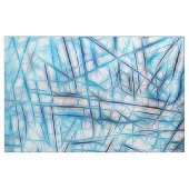 Blue Pink Artsy Waterverf Abstract Stof (Fat Quarter)