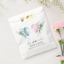 Blue Pink Balloons Gender Reveal Party