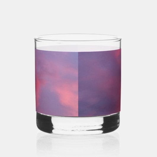 Blue Pink Clouds Whisky Glas (Links)