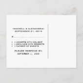 Blue Pink Cute Gamer RSVP Briefkaart (Achterkant)