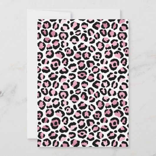 Blue Pink Drawn Safari Two The Zoo 2nd Birthday Kaart (Achterkant)