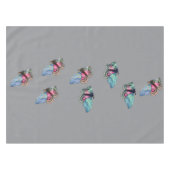 Blue Pink Exotic Butterflies Pattern Tafelkleed (Voorkant (Horizontaal))