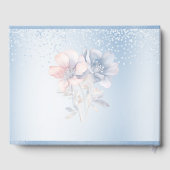 Blue Pink Flowers Gastenboek (Achterkant)