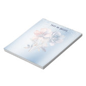 Blue Pink Flowers Notitieblok (Linkerzijde)