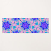 Blue & Pink Gradient Pastel Bubble Art Yogamat (Voorkant (horizontaal))